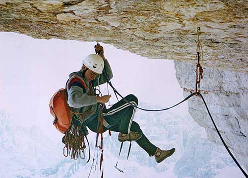 Climbing the Riesendach