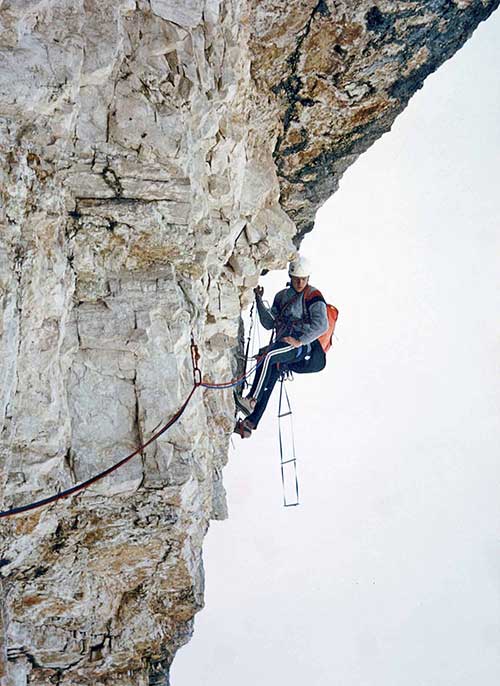 Climbing the Riesendach