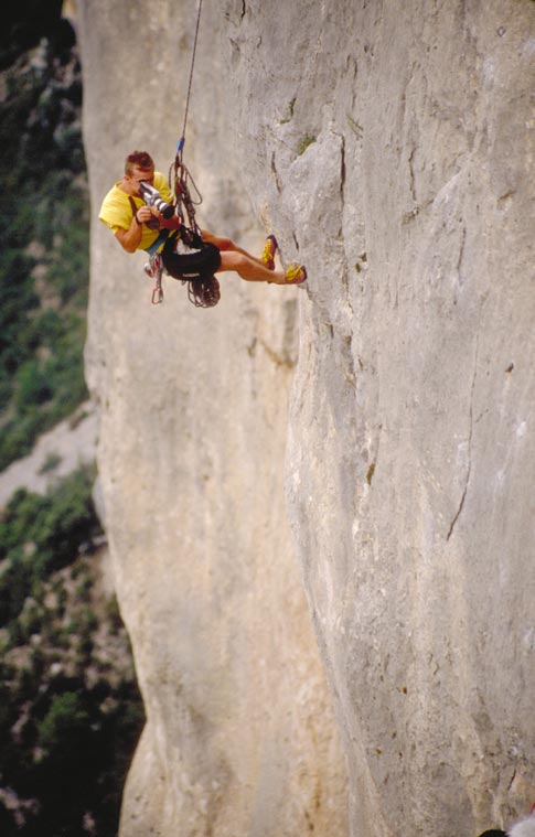 Erik Tanghe at work in Verdon