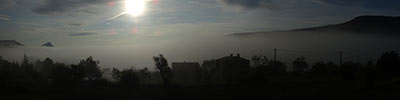 Morningmist in La Palud, Gorges du Verdon, France