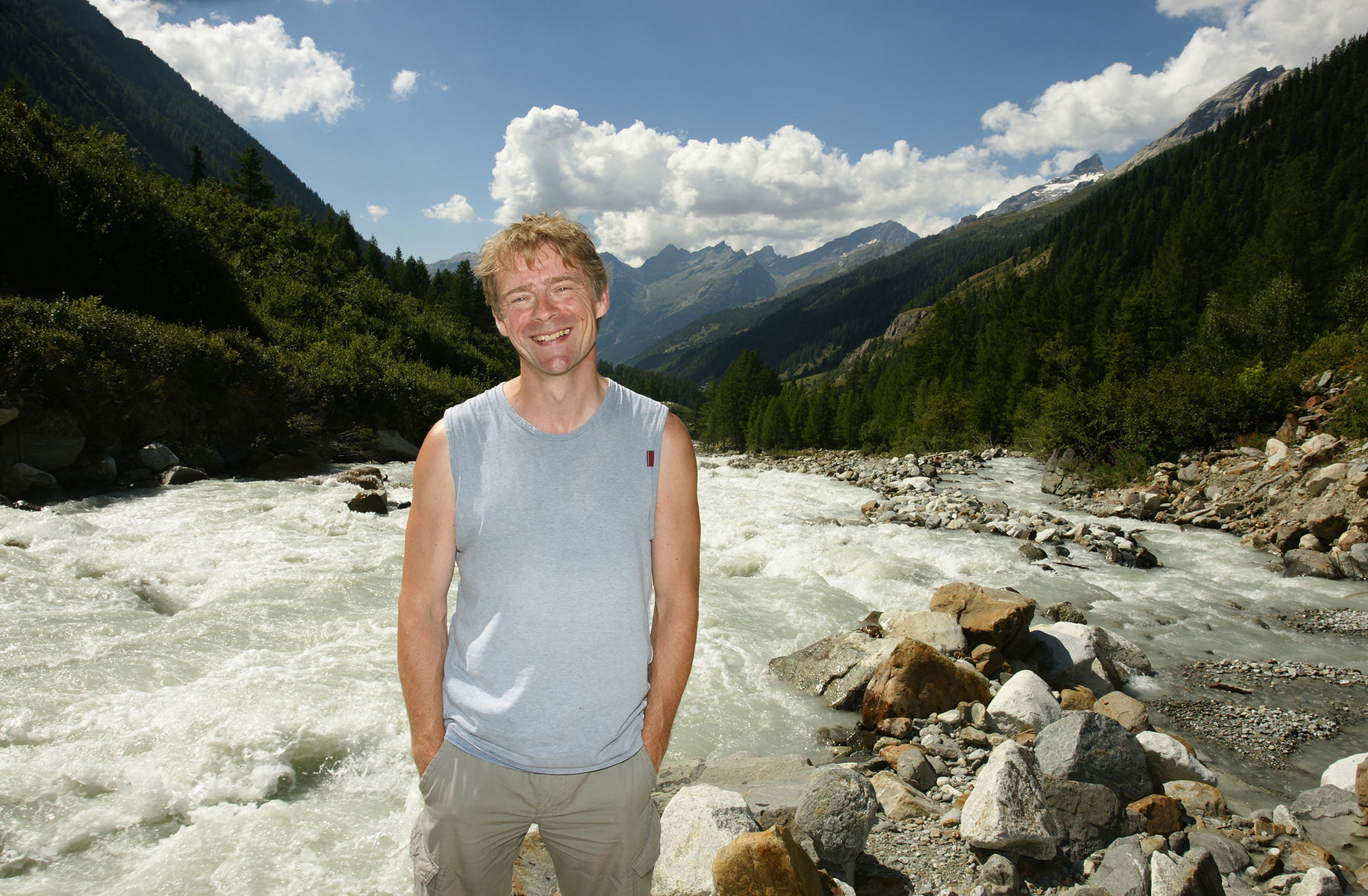 Erik Tanghe in Lotschental, one of his favorite places in Switzerland