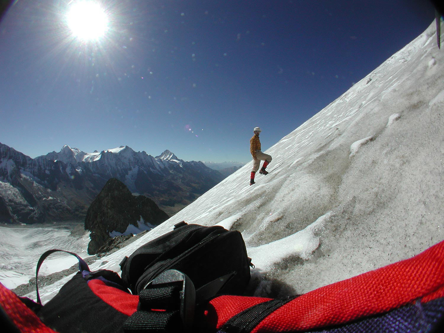 Erik Tanghe climbing the Grosshorn