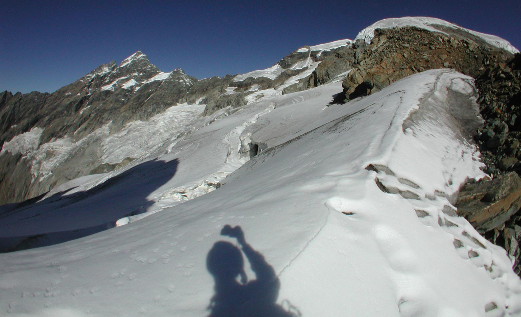 Erik Tanghe climbing the Grosshorn