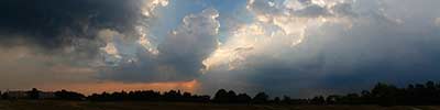 Pink cloud at sunset Frijthout, Park in Hove