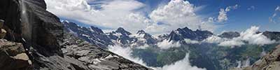 on my way to the Schwarzmonch, close to the Silberhornhutte