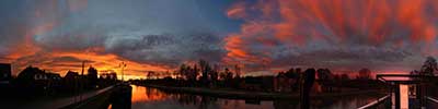 sunset in Vlezenbeek, Brussels area, Belgium