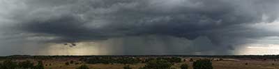 Thunderstorm appraoching in the moorlands of Northern Belgium