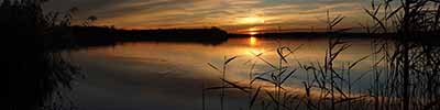 Sunset behind the Silverlake, close to Mol, Eastern Belgium