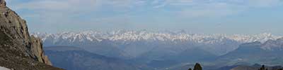 view on the Ecrin Massif from the Grand Veymont, Vercors