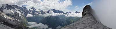 Close to the summit of the Schwarzmonch