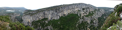 Gorges du Verdon, seen from Belvedere de Tescaire, France