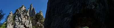 Trou du Cure in the beginning of gorges de la Pierre Lys