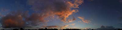 Pink cloud at sunset Frijthout, Park in Hove