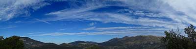 Cirrus clouds in gorges du verdon