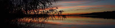 Sunset behind the Silverlake, close to Mol, Eastern Belgium